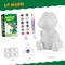 DIY Paint Your Own Dinosaur Lamp Kit - Complete Kids Arts and Crafts Set - Personalized Night Light Project with 12 Paint Pots, Apron, and Stickers - Creative Dinosaur Toy Gift for Boys and Girls Ages 3-12+